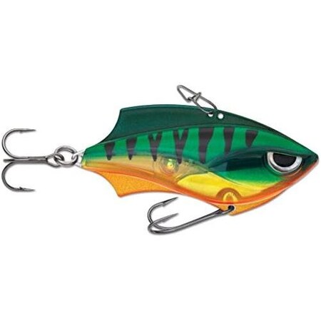 Rapala RapV Blade 5, 2 38 Oz, Vmc 6 And 8 Hooks, Metal Frame, Firetiger RVB05FT